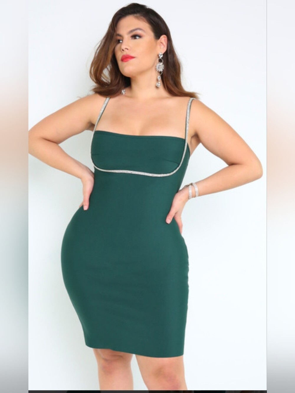 Rebdolls "Queen Bee" Rhinestone Bust Bandage Dress NWT